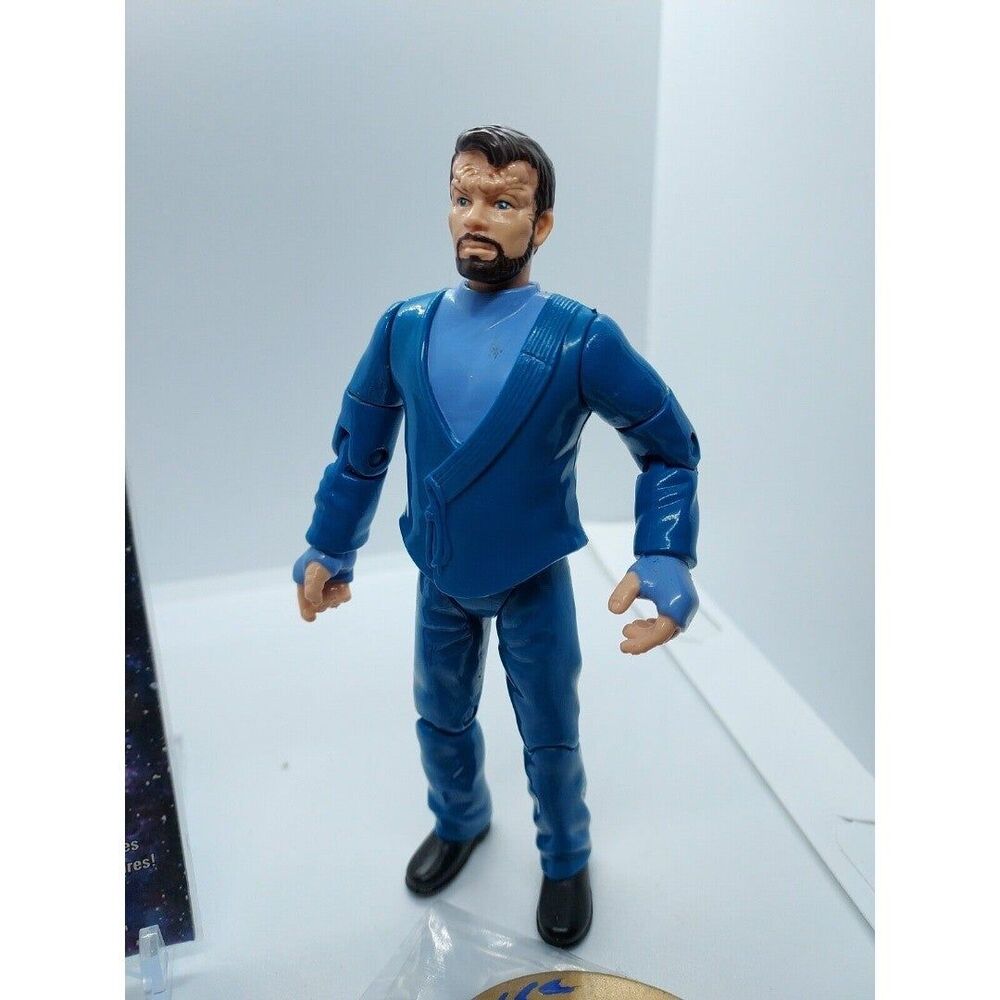 Star Trek Malcorian Riker Vintage 1994 Action Figure & Pog Playmates Loose